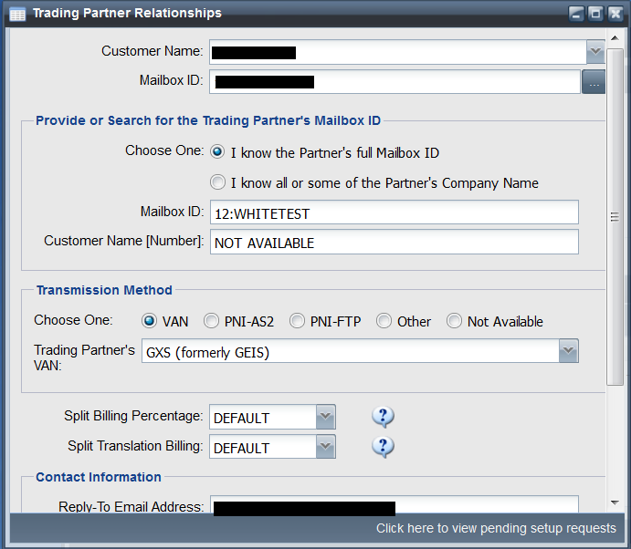 Cleo VAN Unknown Trading Partner Interconnect Screenshot