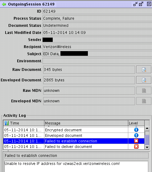 EXTOL Secure Unable to resolve IP Address Error