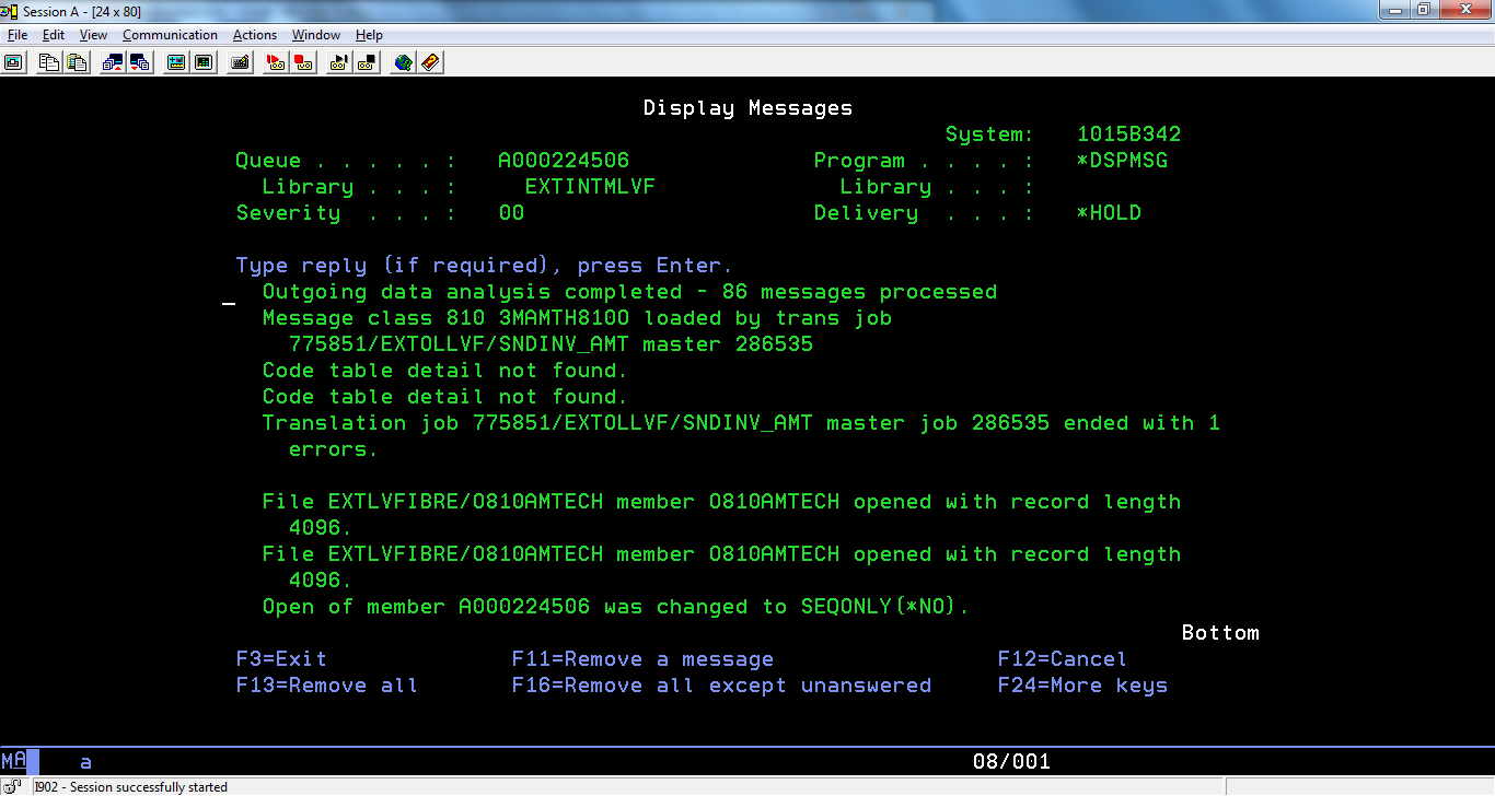 EXTOL EDI Integrator EEI Outbound FTP error code due to IFS Write error